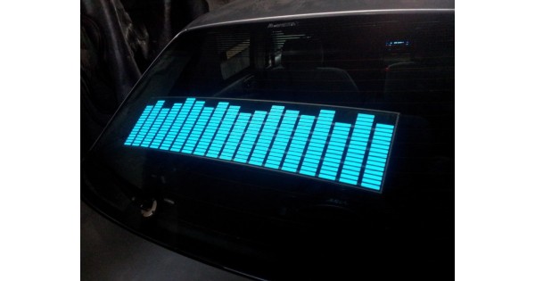 Эквалайзер на заднее стекло авто 90х10см разноцветный