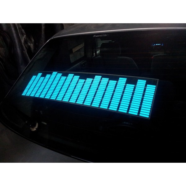 Эквалайзер на заднее стекло авто (Пятицветный). Размер: 45*11 см